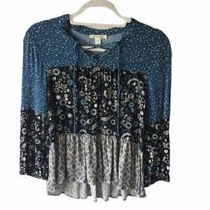 Francesca’s Miami Ruffle Long Sleeve Top - BNWOT